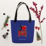 tote bag j'm kech deep blue