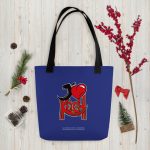 tote bag j'm kech deep blue