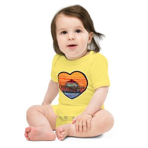 baby short sleeve one piece huttington pier