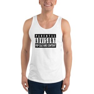 men's tank top pop culture ad