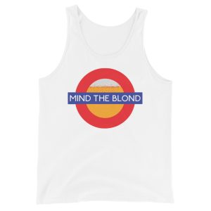 men's tank top mind the blond