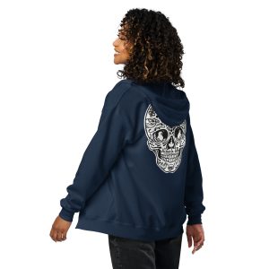 unisex heavy blend zip hoodie nissa skull