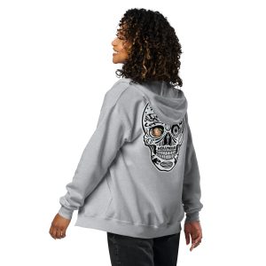 unisex heavy blend zip hoodie la skull