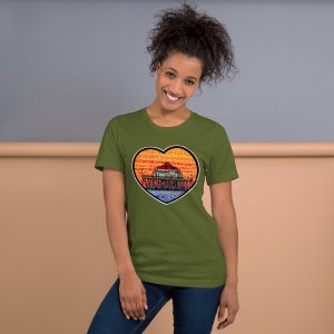 unisex t shirt huttington pier (basic)