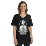 unisex short sleeve v neck t shirt chamane's jesus