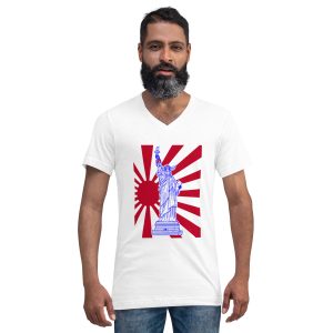 RISING GOLDO,T-shirt unisexe,T-Shirt unisexe à manches courtes et col V