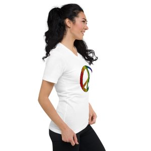 unisex short sleeve v neck t shirt all you need is rainbow