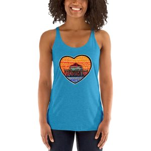 Women's Racerback Tank,HUTTINGTON PIER